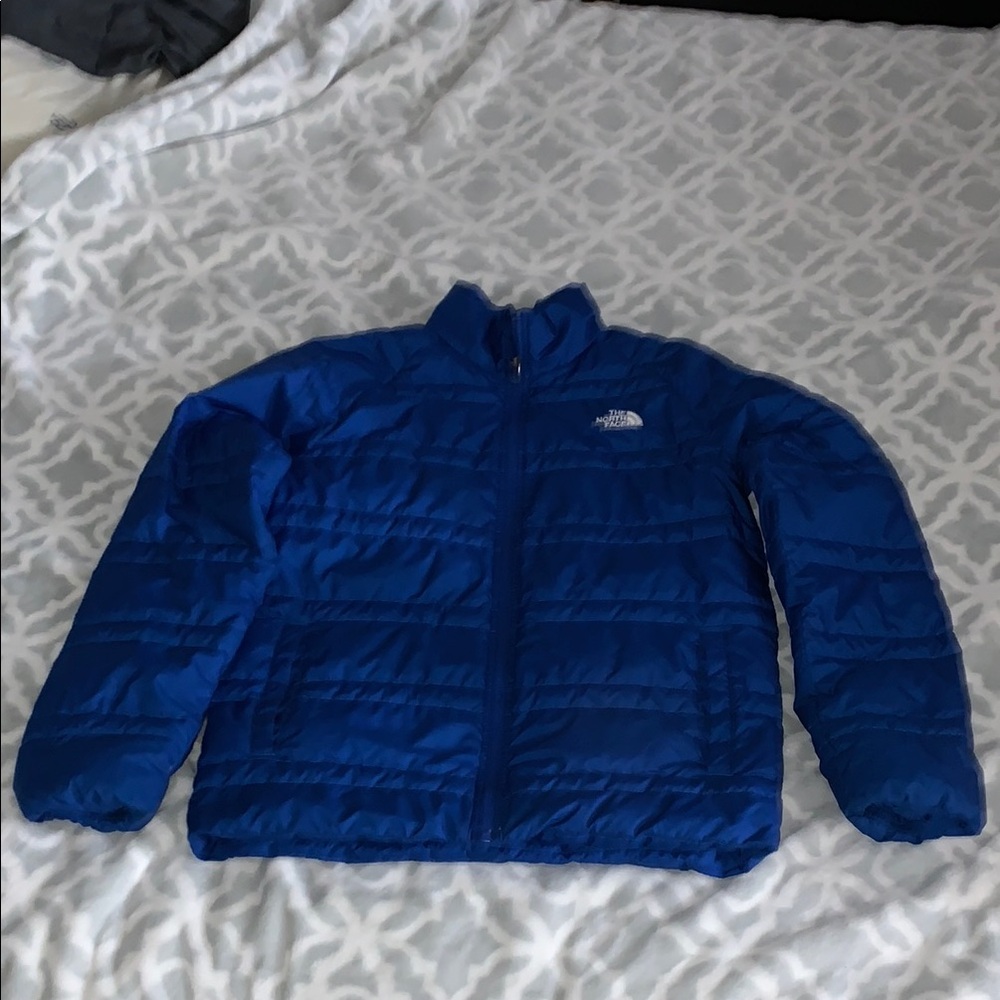 The North Face Blue Quilted Puffer Jacket Boy’s XL 18/20